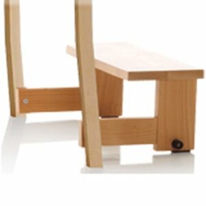 Klappbare Kniebank aus Holz